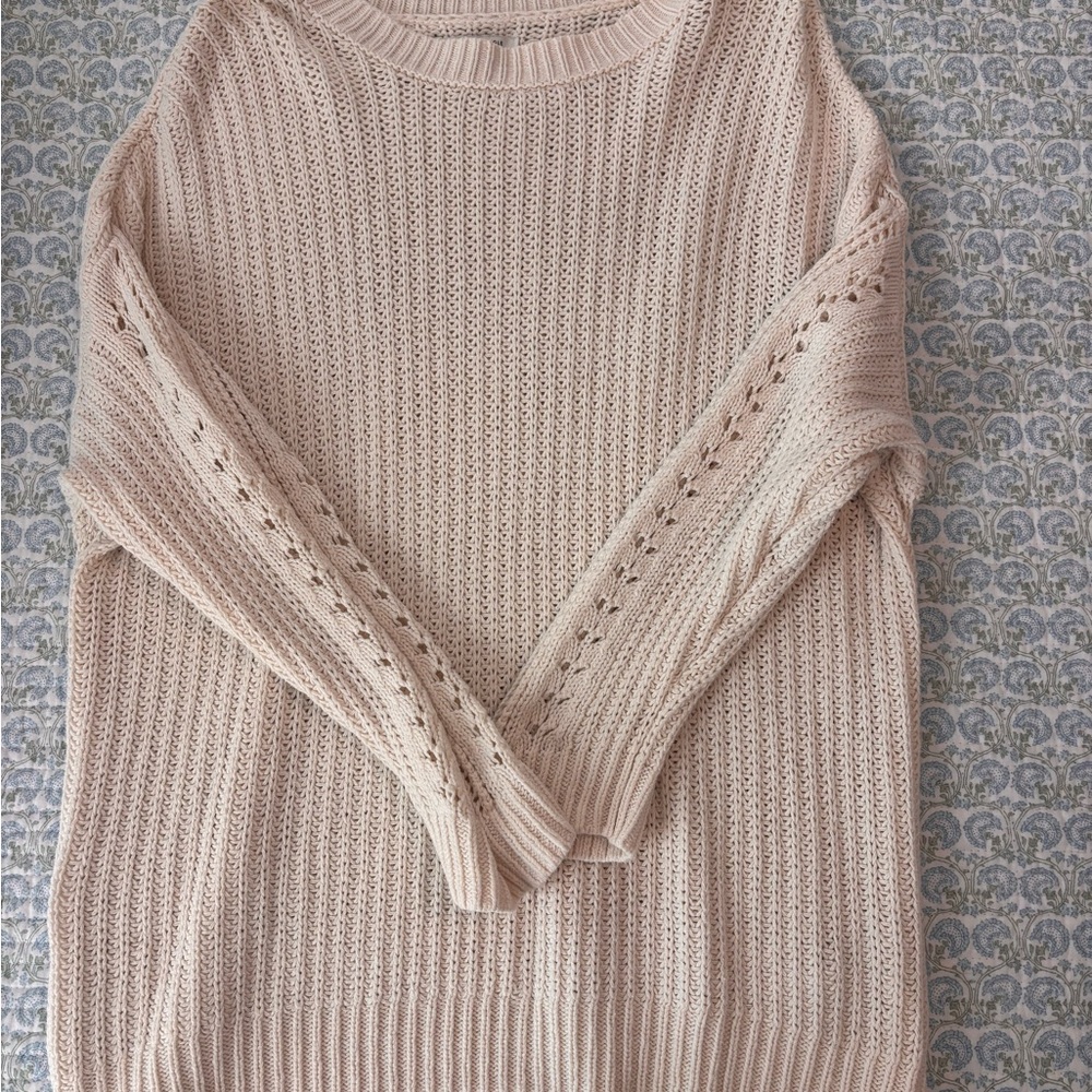 American Eagle Outfitters Light Pink Sweater